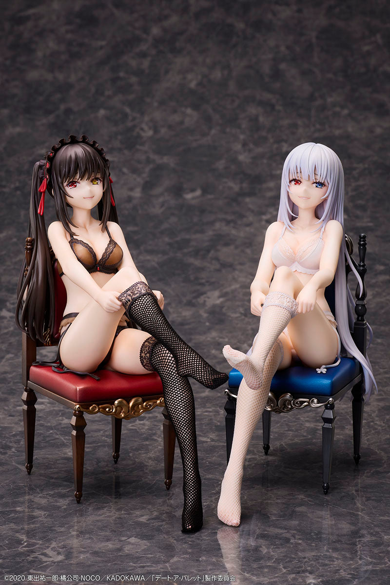 渋スク　時崎狂三　白の女王　セット SHIBUYA SCRAMBLE FIGURE 白の女王 -Royal Blue Sapphire Dress