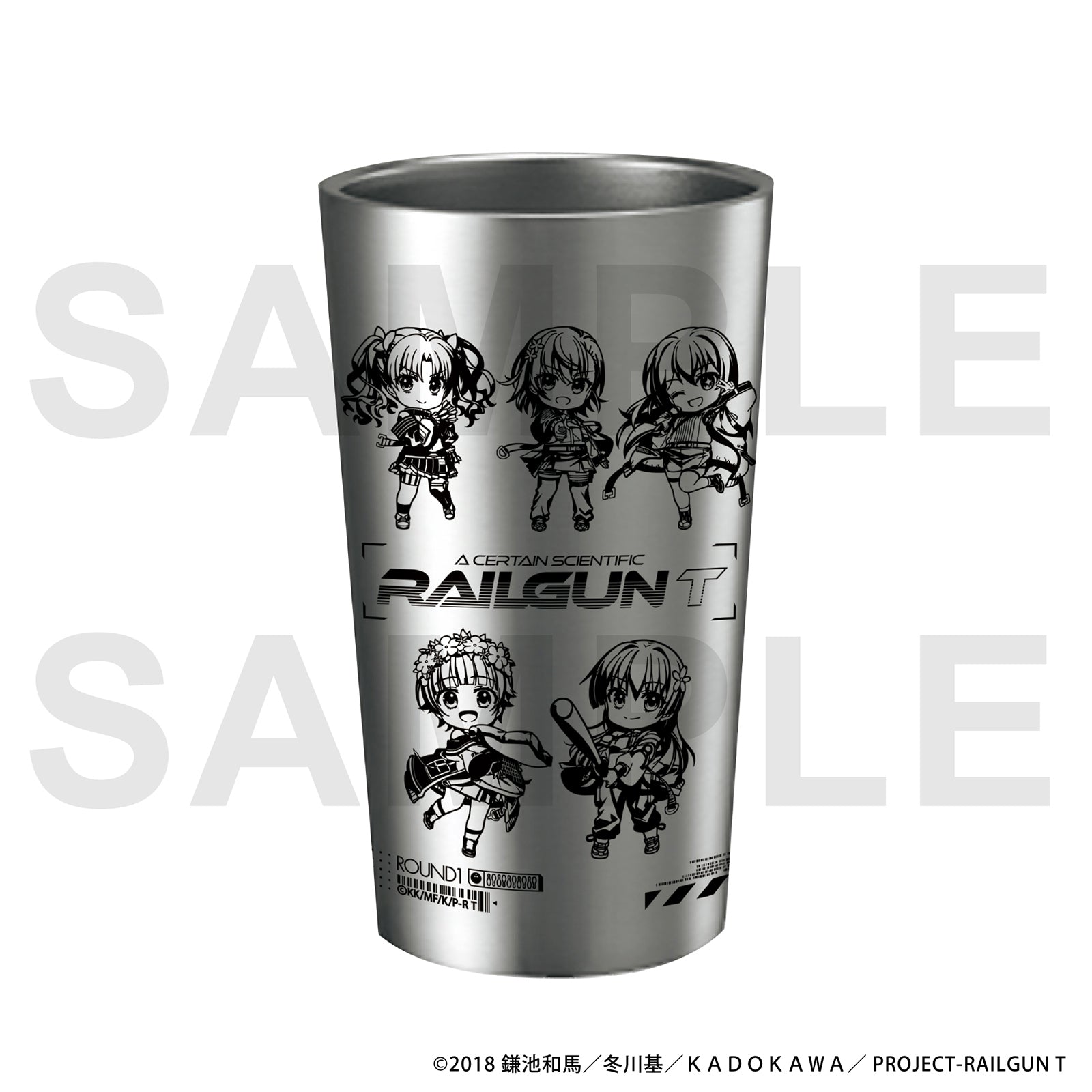一点物　壁掛けアート　92.5×61cm ダウンタウン　オブジェ　金属ステンレス 11月発送予定】ラウンドワン×とある科学の超電磁砲T ステンレス