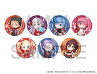 【2027年1月発送予定】ラウンドワン×Re:ゼロから始める異世界生活　缶バッジ　ミニキャラ（ランダム７種）