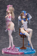 Anmiオリジナル ピンクのキョンシーちゃん&青のキョンシーちゃん 1/7スケールフィギュアセット
