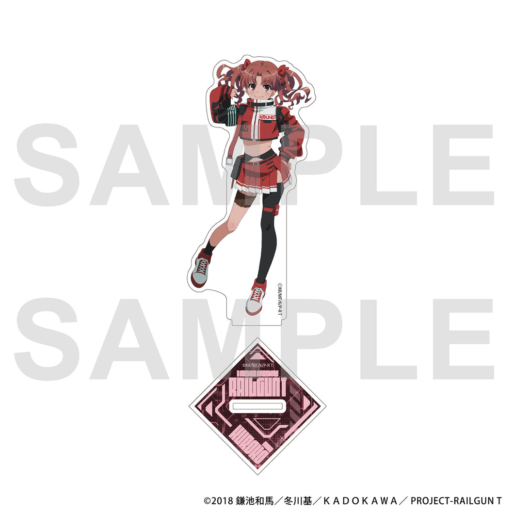とある科学の超電磁砲　 白井 黒子　アクリルブロック　藤商事 11月発送予定】ラウンドワン×とある科学の超電磁砲T アクリルスタンド